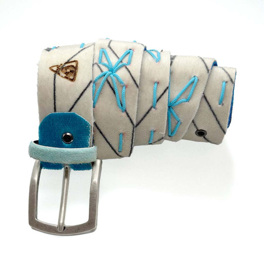 Cintura marta white light-blue