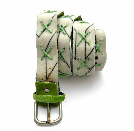 Cintura mattia white green