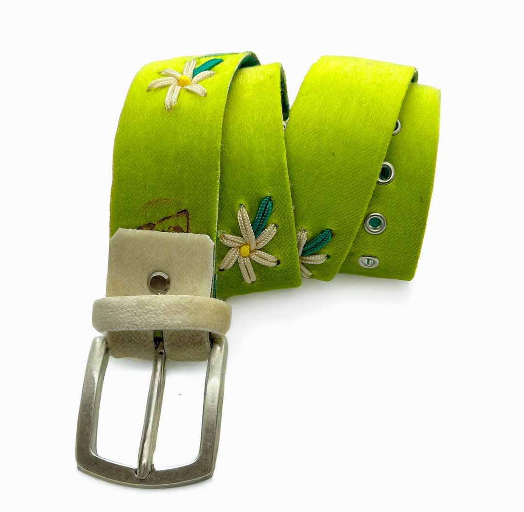 Cintura stella alpina green white