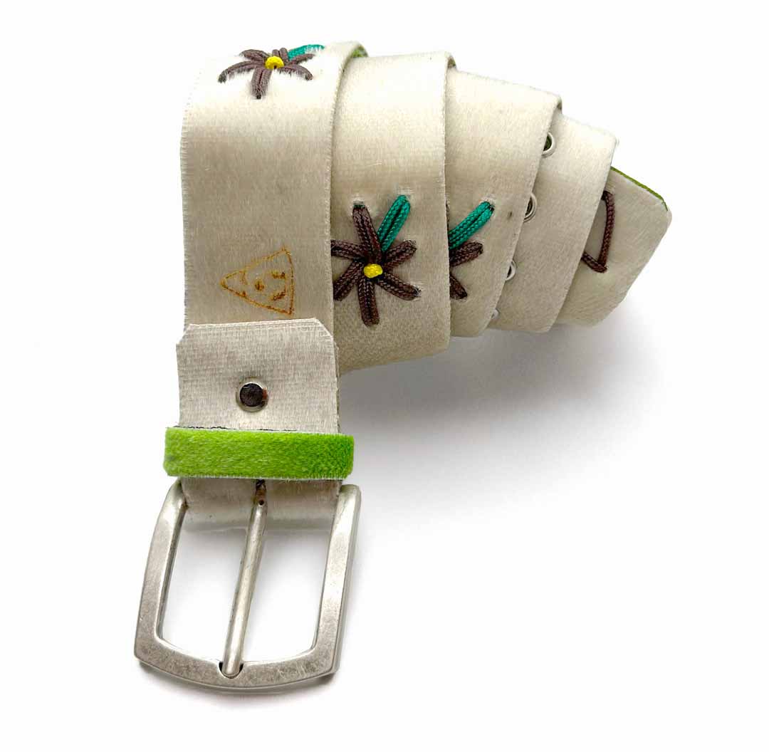 Cintura stella alpina white brown