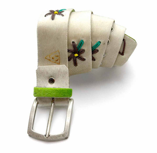 Cintura stella alpina white brown