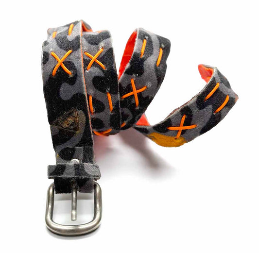 cintura mattia black-diamond and orange